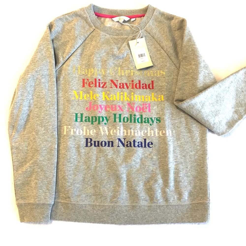 Biden grey “Happy Christmas” grey pullover